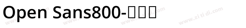 Open Sans800字体转换